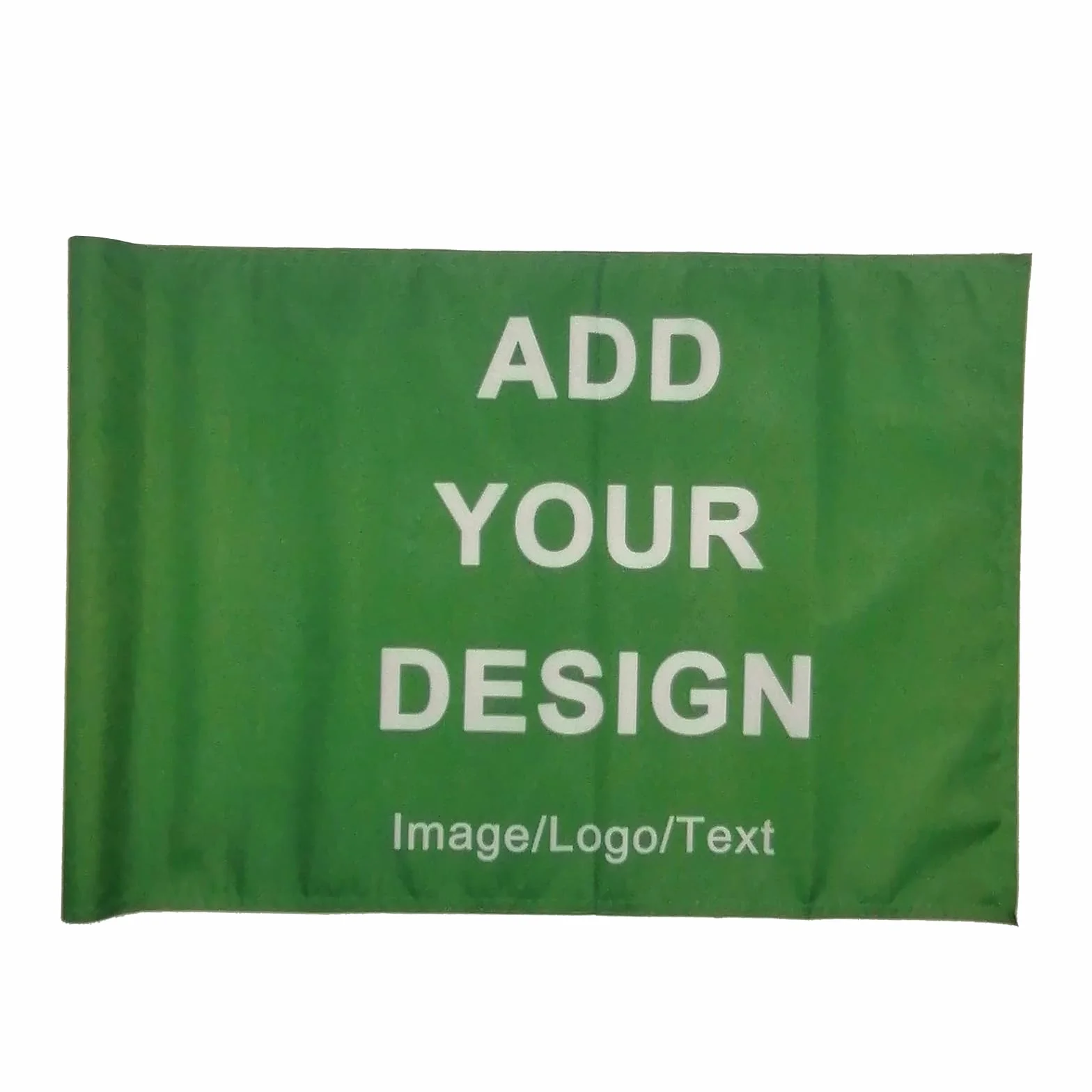 Drapeau de golf personnalisé pour épingle de golf avec tube en plastique ou œillets en laiton (style tube)