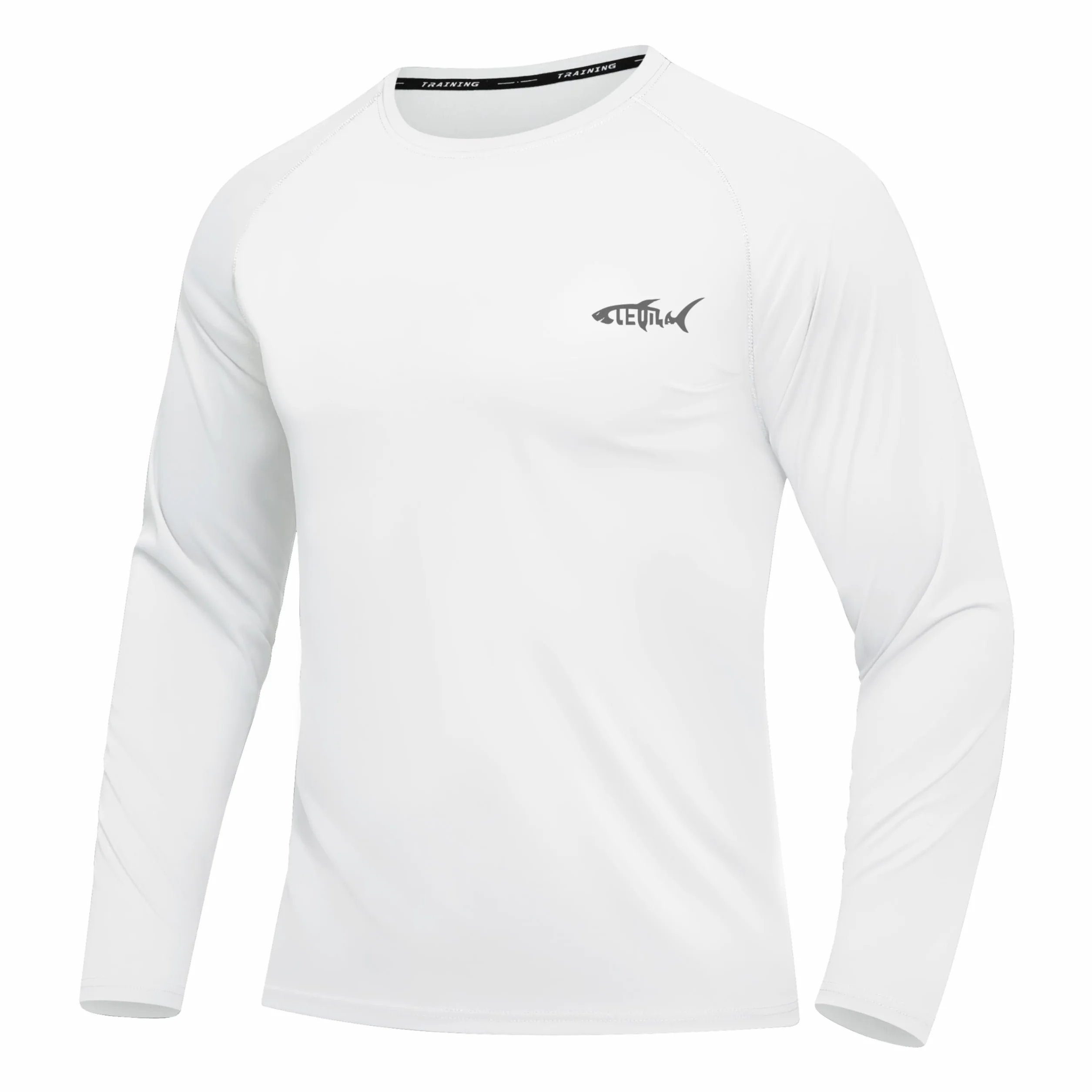 T-Shirts à Manches Longues Rashguard UPF 50+ Anti UV Homme T-Shirt de Sport Séchage Rapide Maillot de Bain Hauts T-Shirts de Pêche pour Hommes