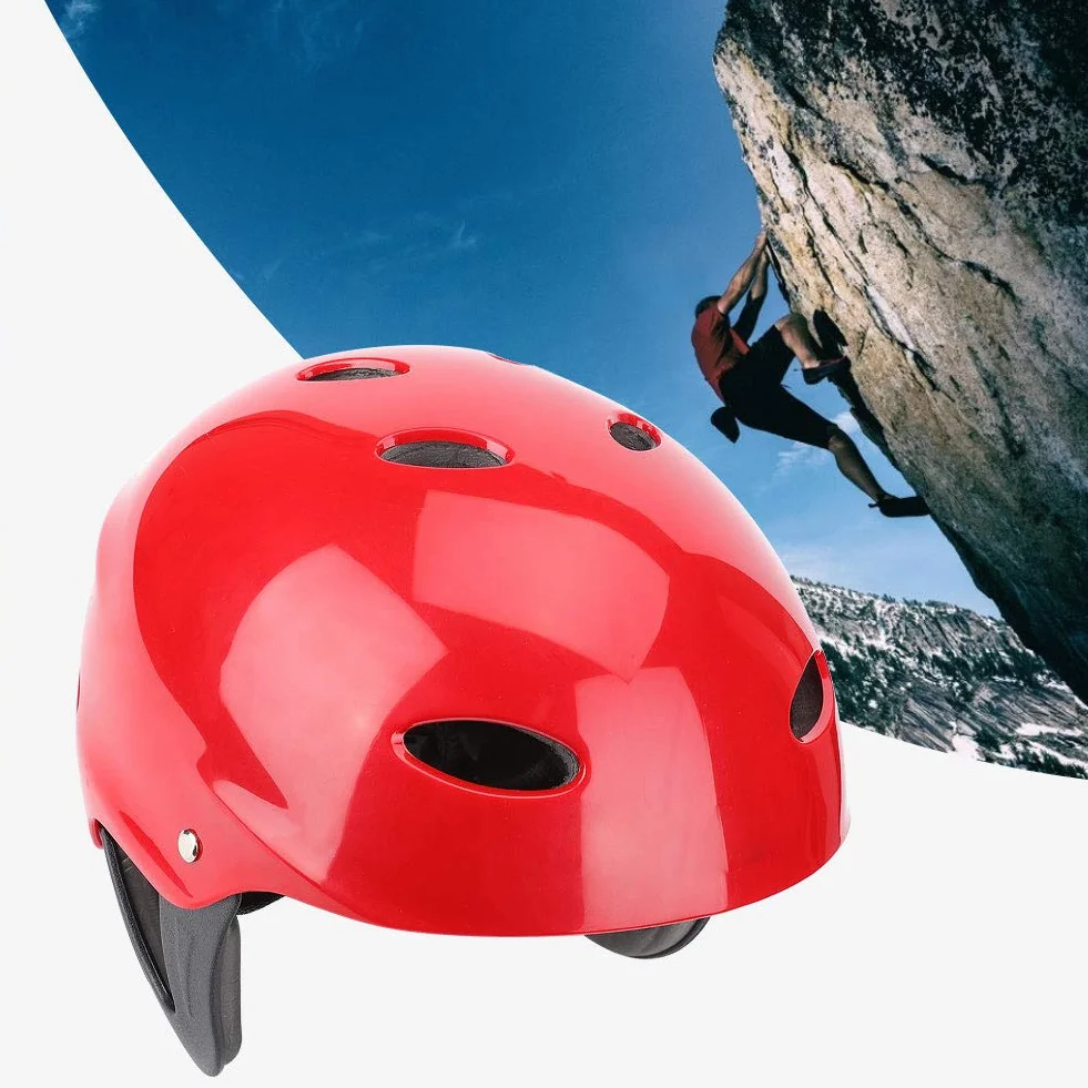 Casque d'escalade, Casque de Sport résistant à la Corrosion, Bonne résistance à l'abrasion Haute résistance aux Chocs pour l'alpinisme Escalade spéléologie Kayak