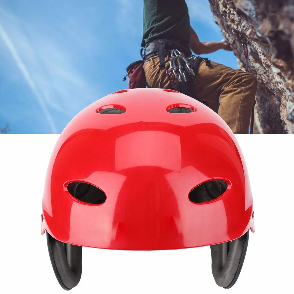 Casque d'escalade, Casque de Sport résistant à la Corrosion, Bonne résistance à l'abrasion Haute résistance aux Chocs pour l'alpinisme Escalade spéléologie Kayak
