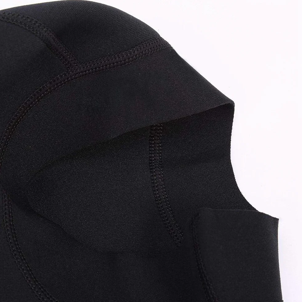 Bonnet de Plongée Unisexe 1mm / 3mm Cagoule de Plongée Noir en Néoprène pour la Plongée en Apnée Combinaison Capuche avec Capuchon Surf Divers Hat (XL-1mm)