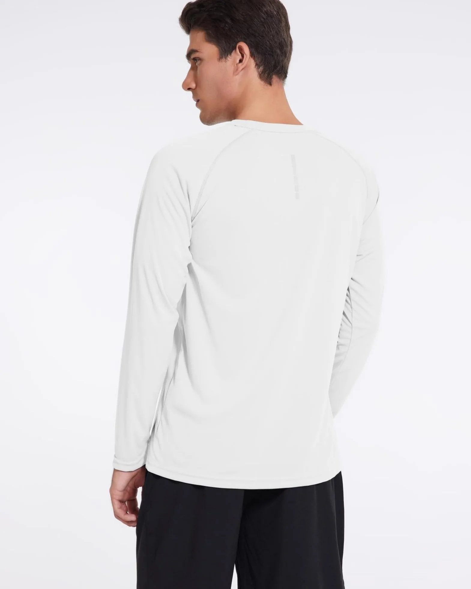 T-Shirts à Manches Longues Rashguard UPF 50+ Anti UV Homme T-Shirt de Sport Séchage Rapide Maillot de Bain Hauts T-Shirts de Pêche pour Hommes