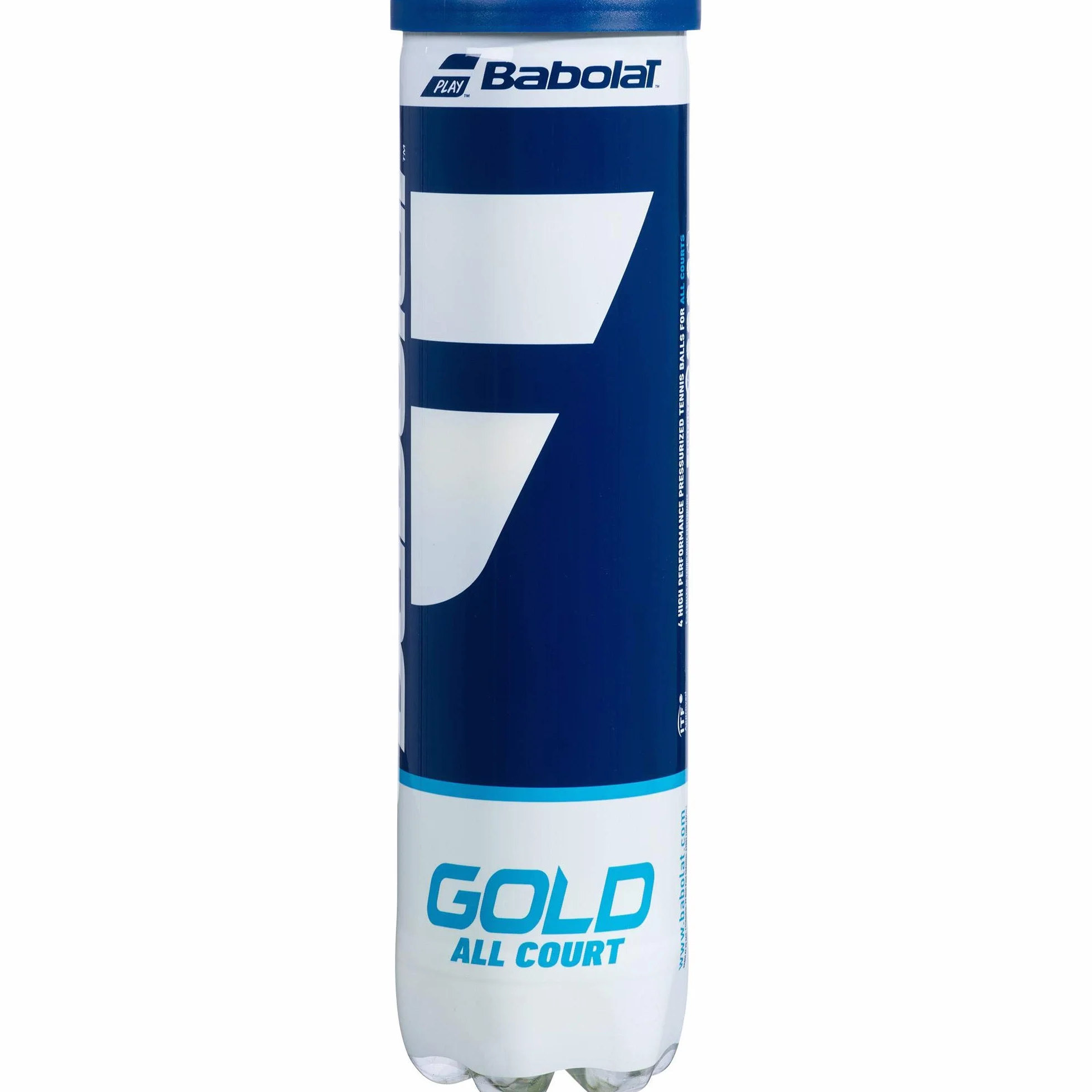 Babolat Gold All Court Tennis Balles 4 Ball Tube