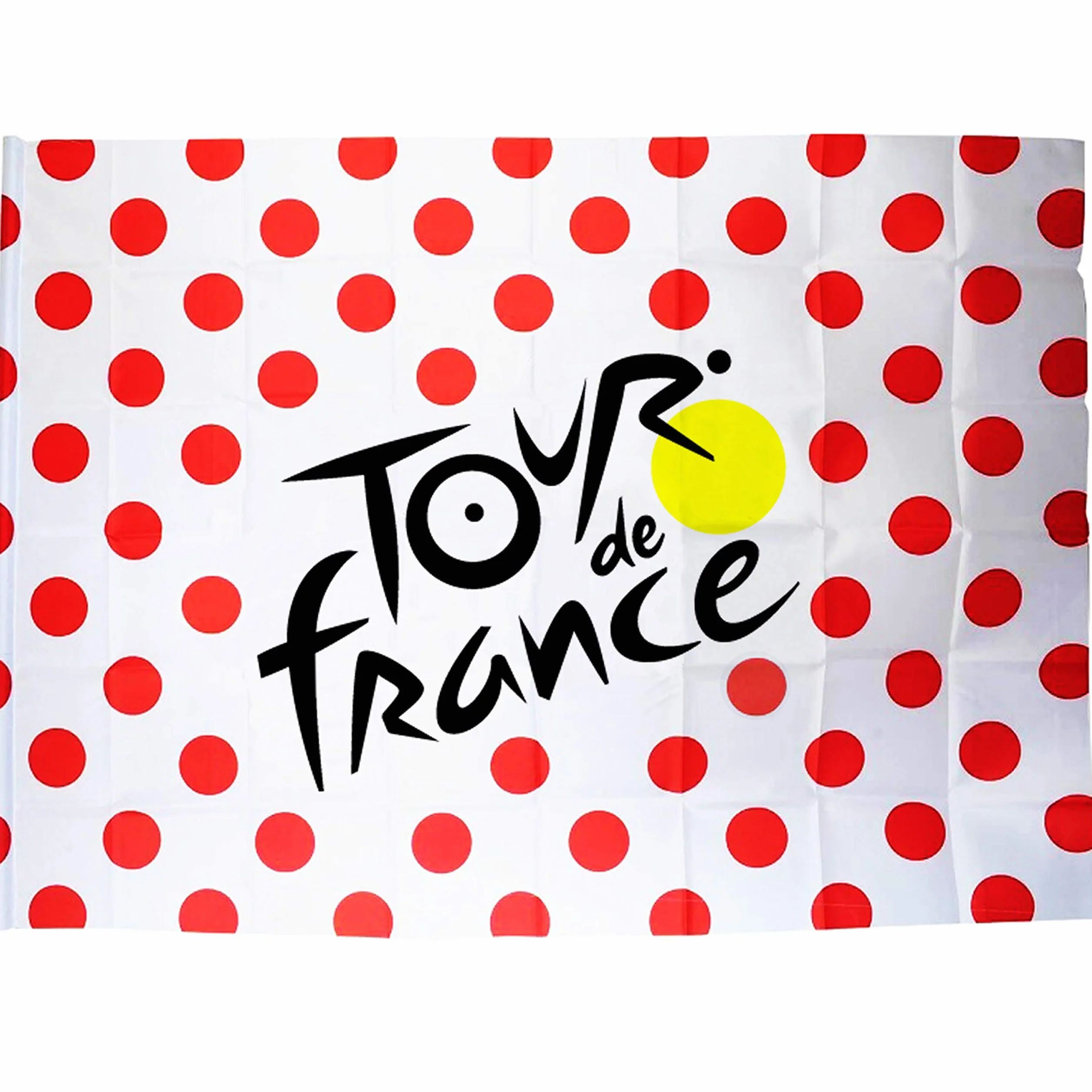 Drapeau - Grimpeur Maillot à pois - Tour de France de cyclisme - Collection officielle - 140 x 90 cm