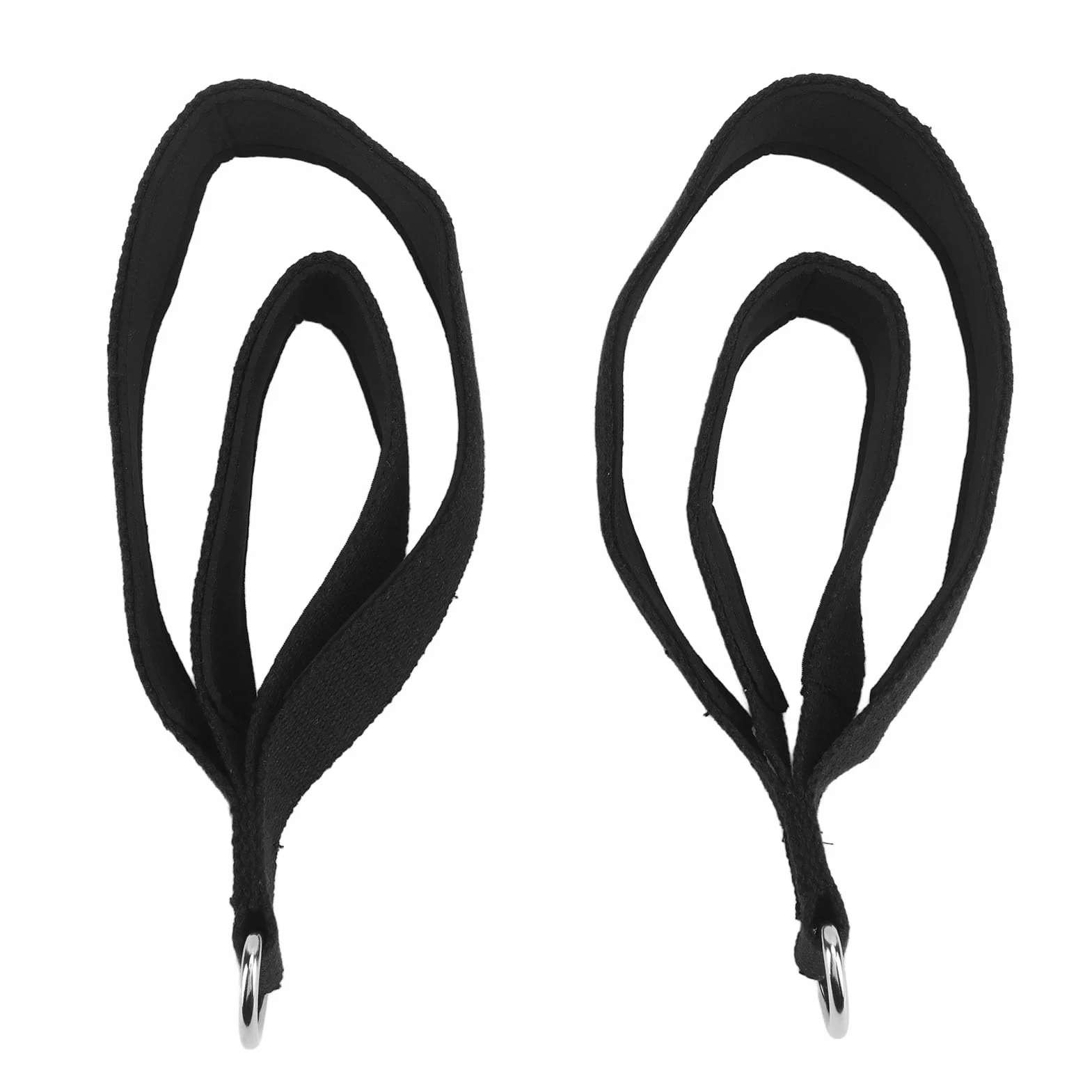 Sangles Pilates à Double Boucle, Longueur Réglable et Antidérapant avec Anneau en D, Compatible avec la plupart des équipements pour Entraînements à Maison et Salle de Gym
