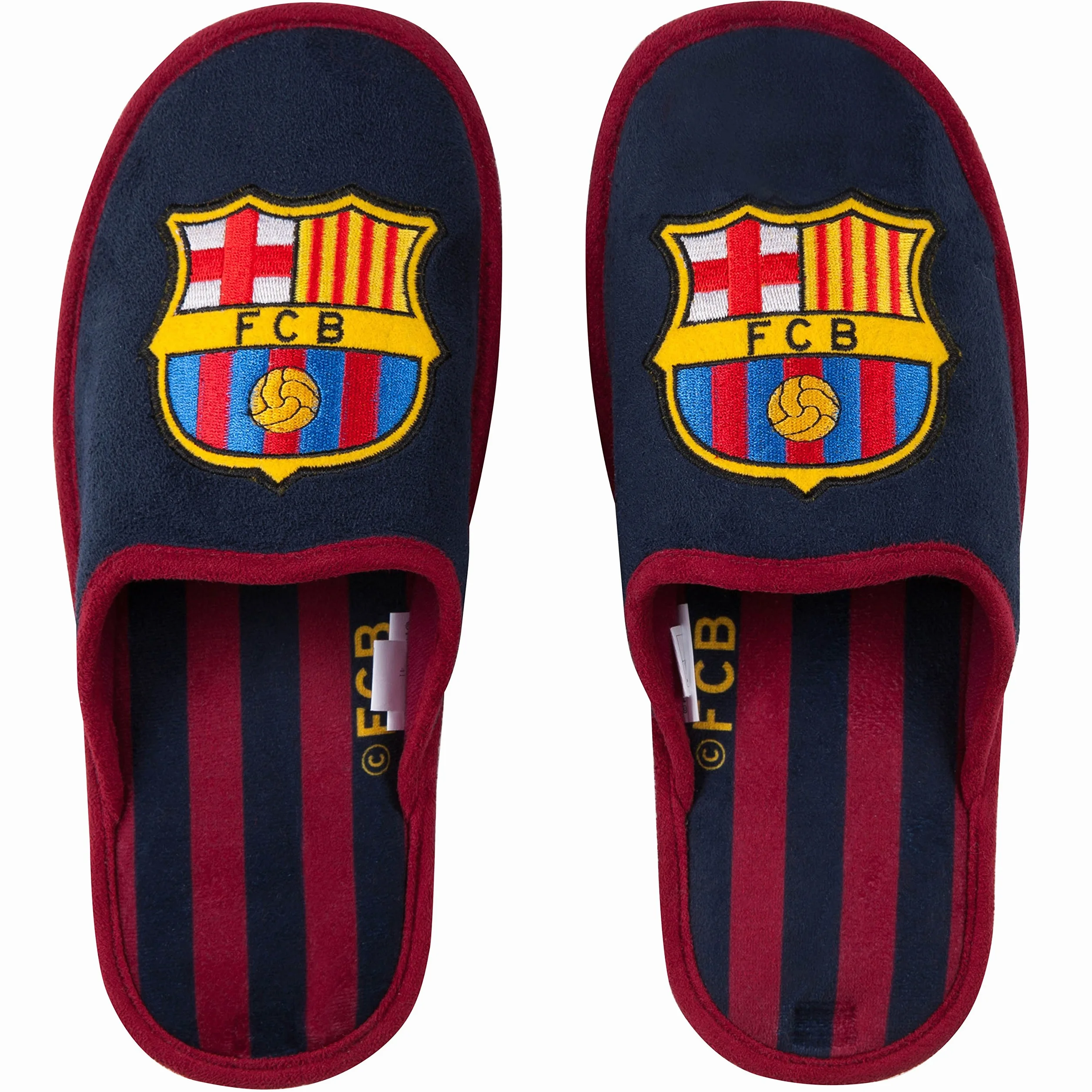 Fc Barcelone Chaussons Barca - Collection Officielle Taille Adulte Homme